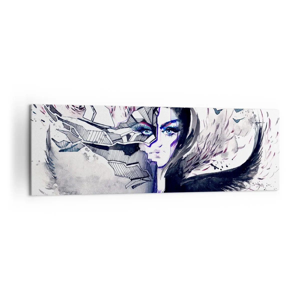 Quadro em tela - Demoníaca e linda - 160x50 cm