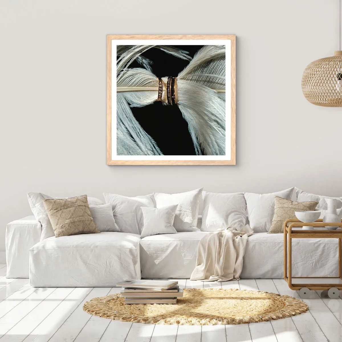 Pôster com moldura de carvalho claro - ...todos os dias da nossa vida... - 50x50 cm