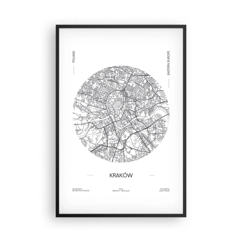 Pôster com moldura preta - Anatomia de Cracóvia - 61x91 cm