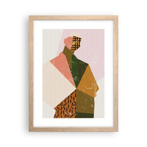 Pôster com moldura de carvalho claro - Homem – um ser complexo - 30x40 cm