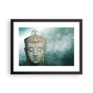 Pôster com moldura preta - Em busca da luz - 40x30 cm