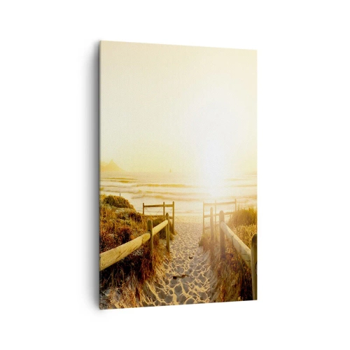 Quadro em tela - Pelaa duna, em direção ao sol - 80x120 cm