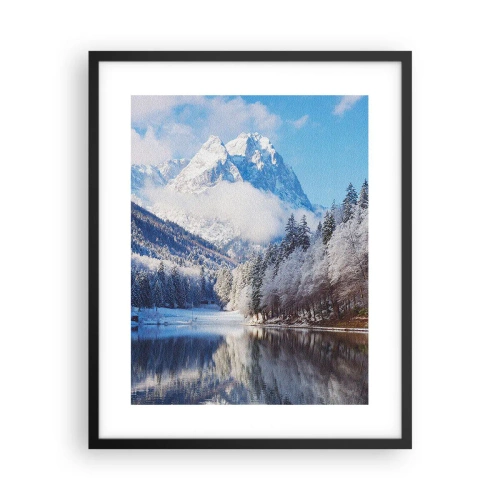 Pôster com moldura preta - Guarda de neve - 40x50 cm