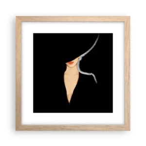 Pôster com moldura de carvalho claro - Elegância e estilo - 30x30 cm