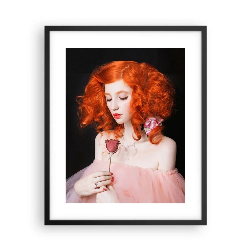 Pôster com moldura preta - Em estilo barroco - 40x50 cm