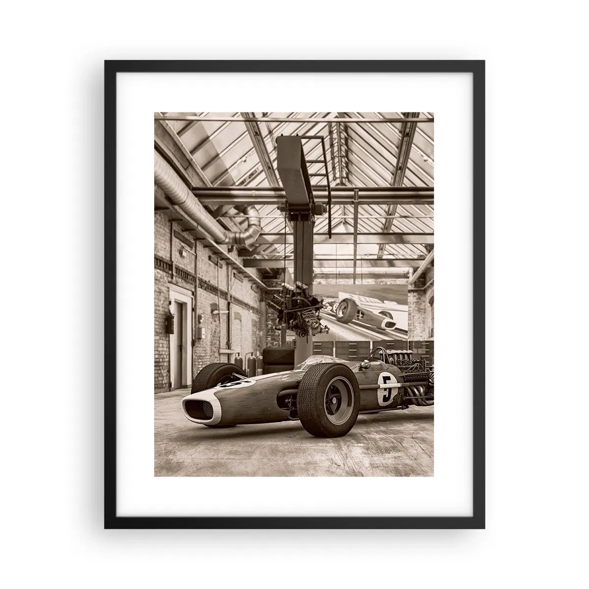 Pôster com moldura preta - O descanso do vencedor - 40x50 cm