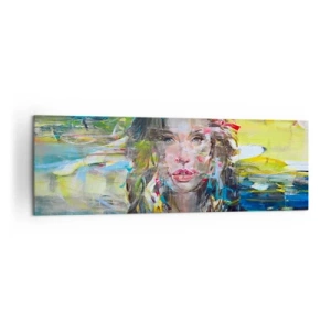 Quadro em tela - Atrás da cortina de ar - 160x50 cm