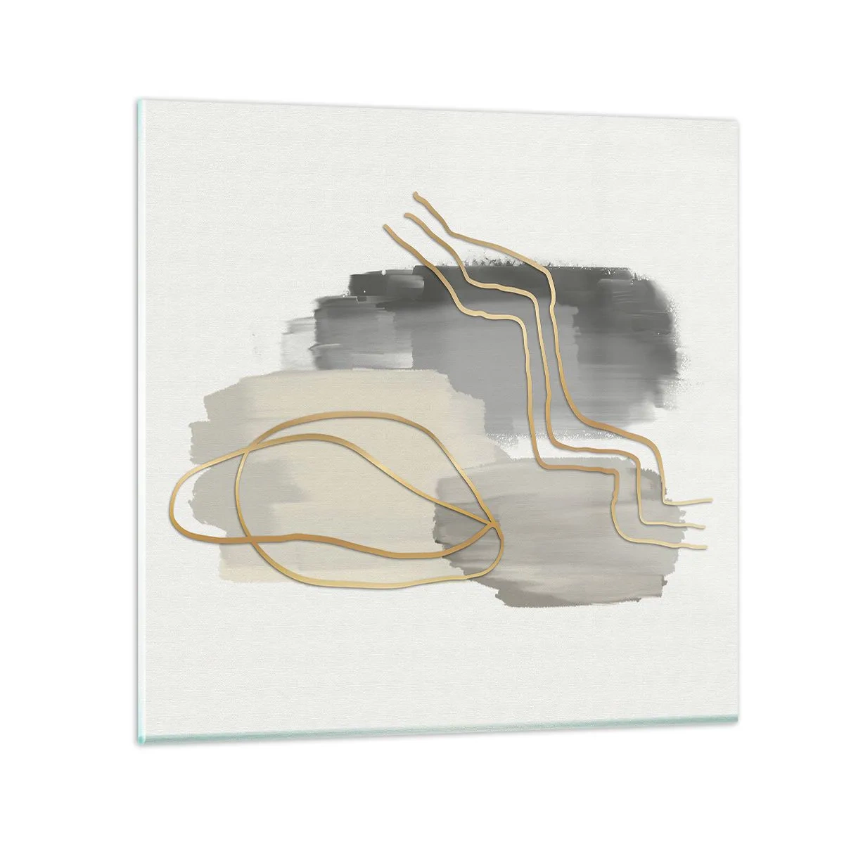 Quadro em vidro - Duração e movimento - 30x30 cm