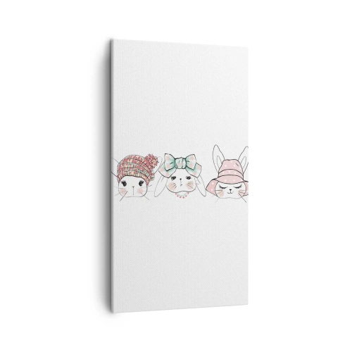 Quadro em tela - Pensativa, triste, contente - 45x80 cm