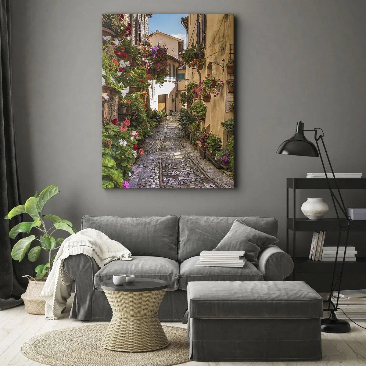 Quadro em tela - Beco italiano - 50x70 cm