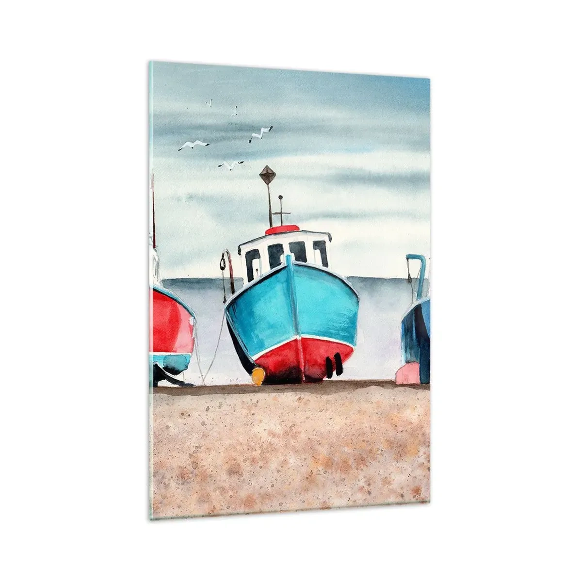 Quadro em vidro - Pronto para pescar - 80x120 cm