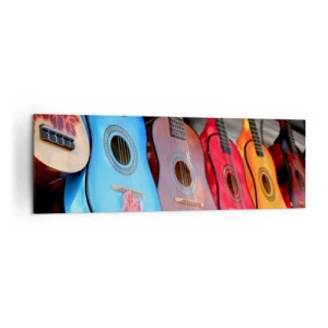 Quadro em tela - Vibrações latinas - 160x50 cm