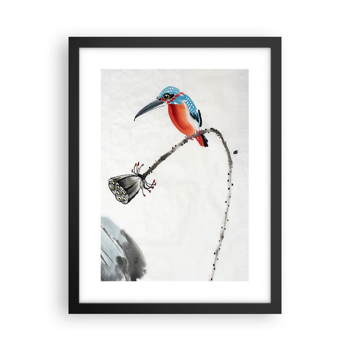 Pôster com moldura preta - A vida do prado - 30x40 cm