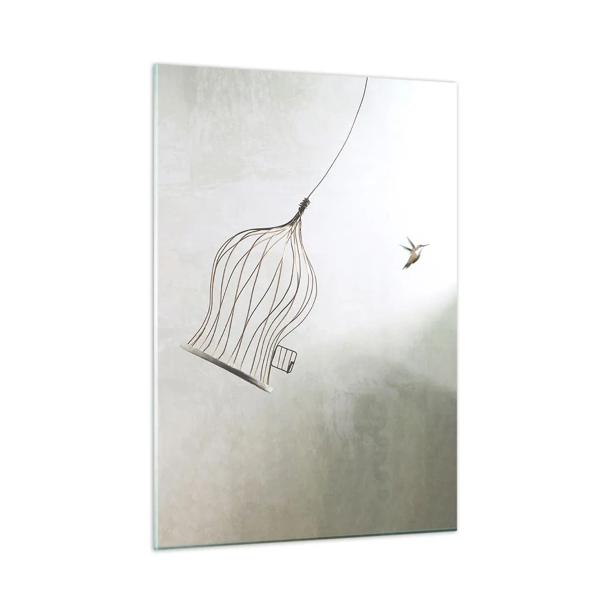 Quadro em vidro - Enfim a liberdade - 50x70 cm