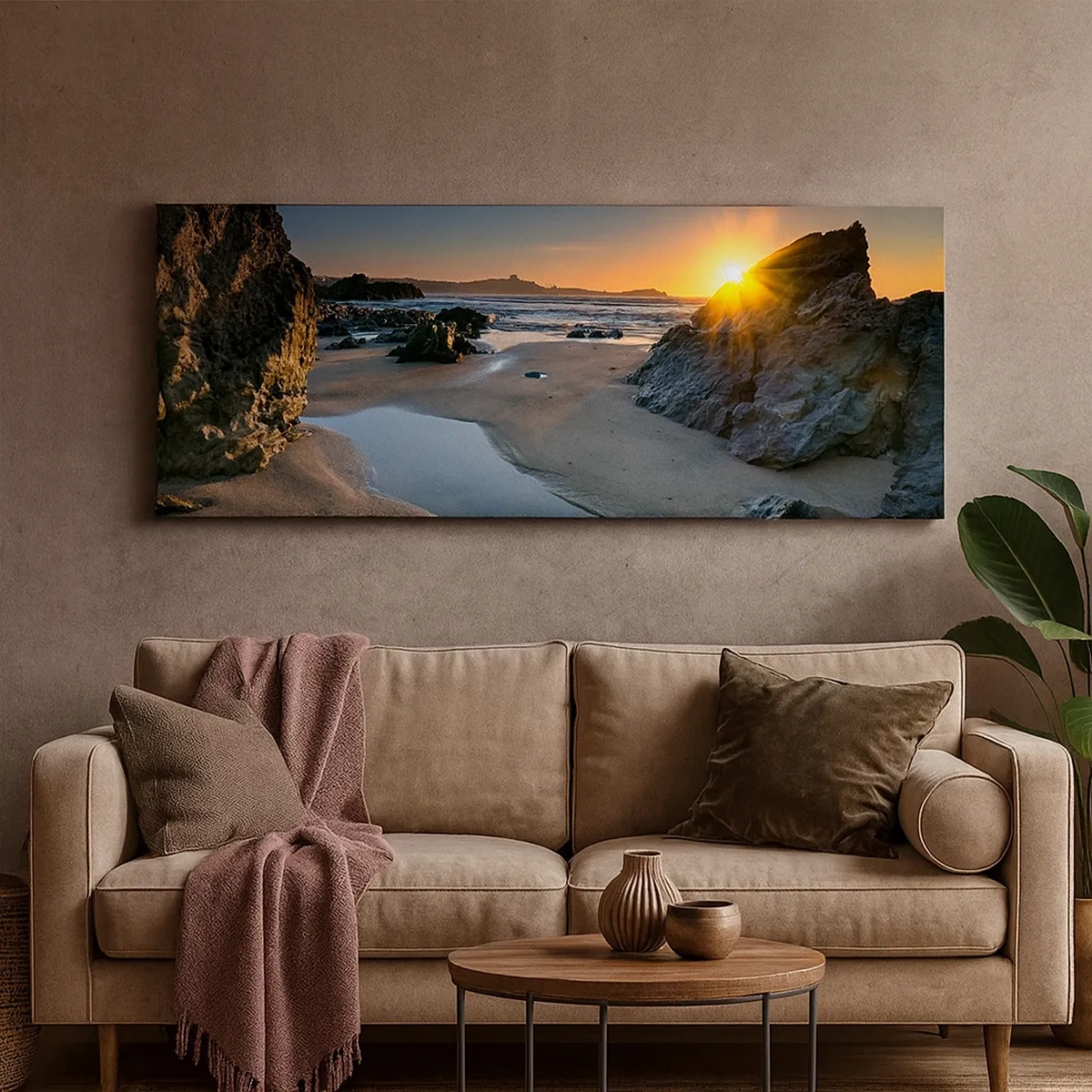 Quadro em tela - Intocado pela mão humana - 30x30 cm