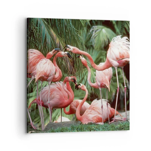 Quadro em tela - Fofocas da tarde - 70x70 cm