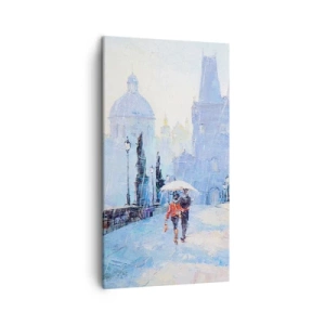 Quadro em tela - A chuva deve ter nos encantado - 45x80 cm