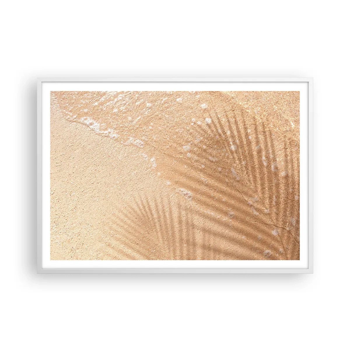 Pôster em moldura branca - A sombra de um verão quente - 100x70 cm