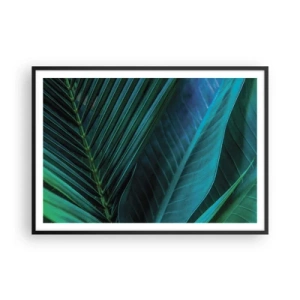 Pôster com moldura preta - Anatomia da vegetação - 100x70 cm