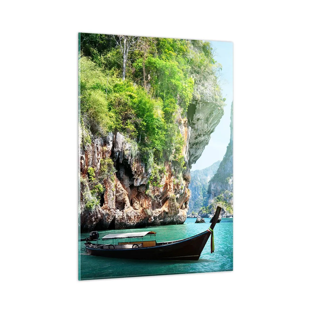 Quadro em vidro - Um convite para uma viagem exótica - 50x70 cm
