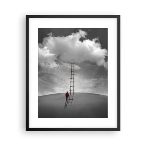 Pôster com moldura preta - Tudo é possível - 40x50 cm