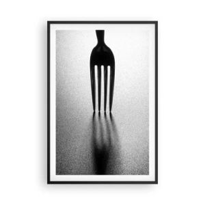 Pôster com moldura preta - Luz e sombra - 61x91 cm