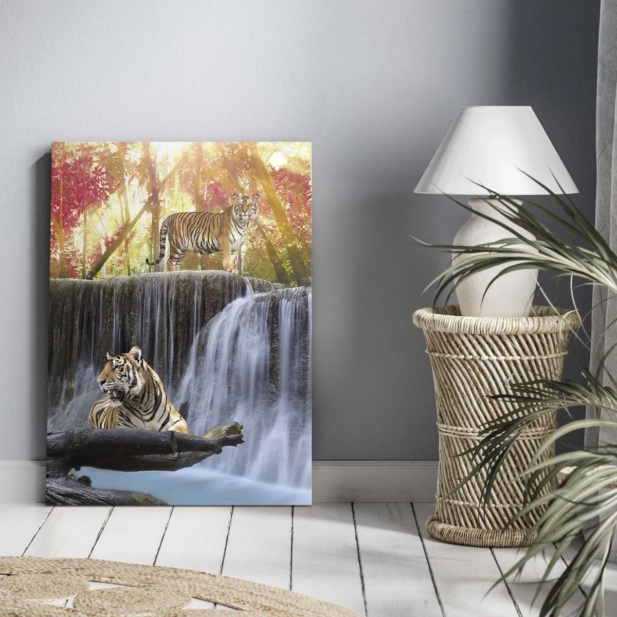 Quadro em tela - Paisagem surrealista    - 45x80 cm