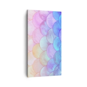 Quadro em tela - Escala de pérola - 45x80 cm