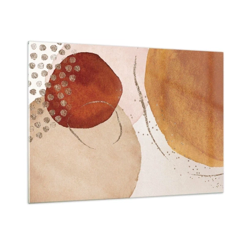 Quadro em vidro - Redondeza e movimento - 100x70 cm