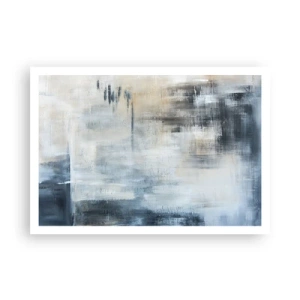 Pôster - Atrás da cortina azul - 100x70 cm