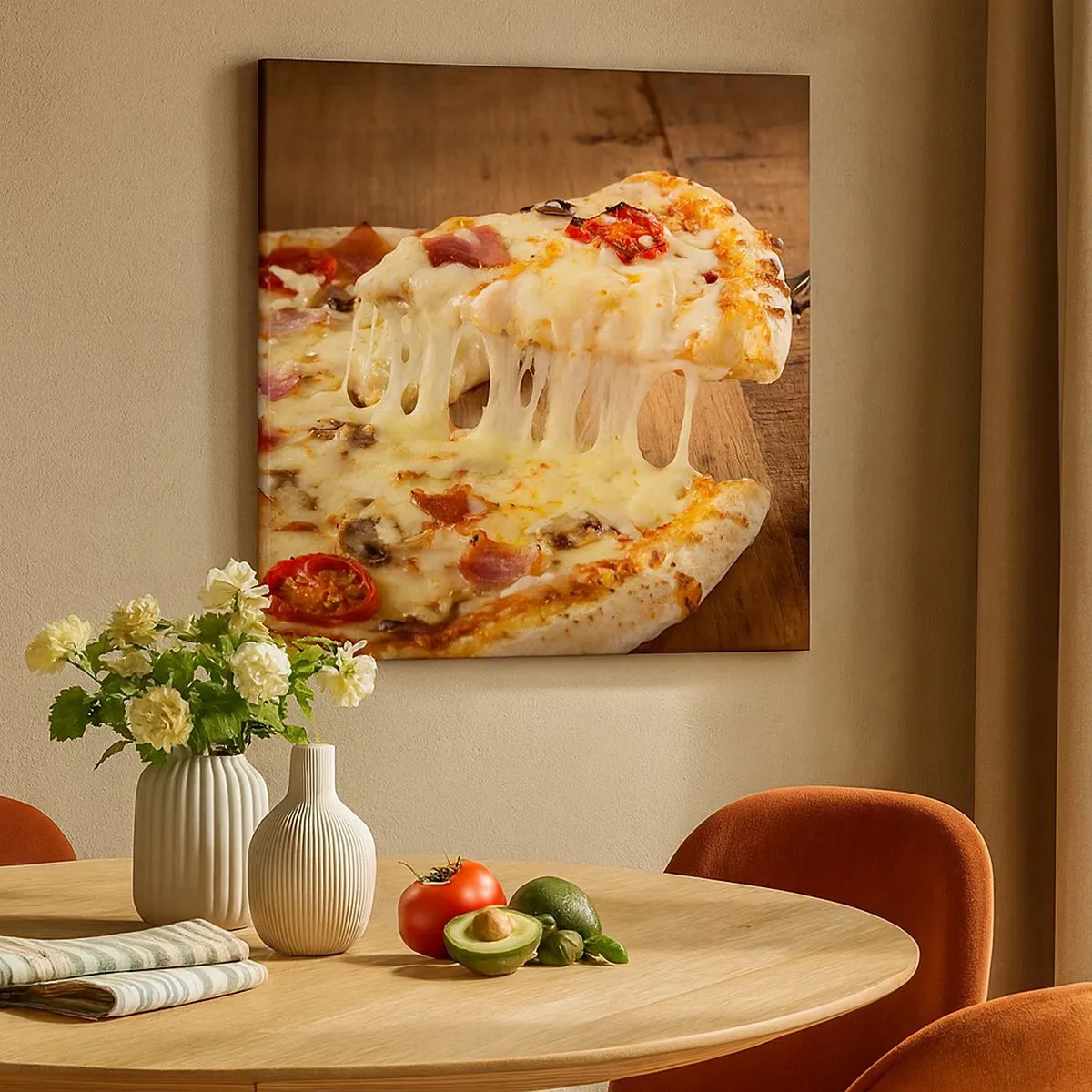 Quadro em tela - Uma obra-prima da arte italiana - 30x30 cm