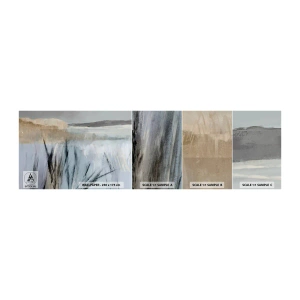 Amostra de Papel de Parede Standard Eco - Campos de inverno - Brilhante, Minimalismo, Pedaço - 100x30 cm