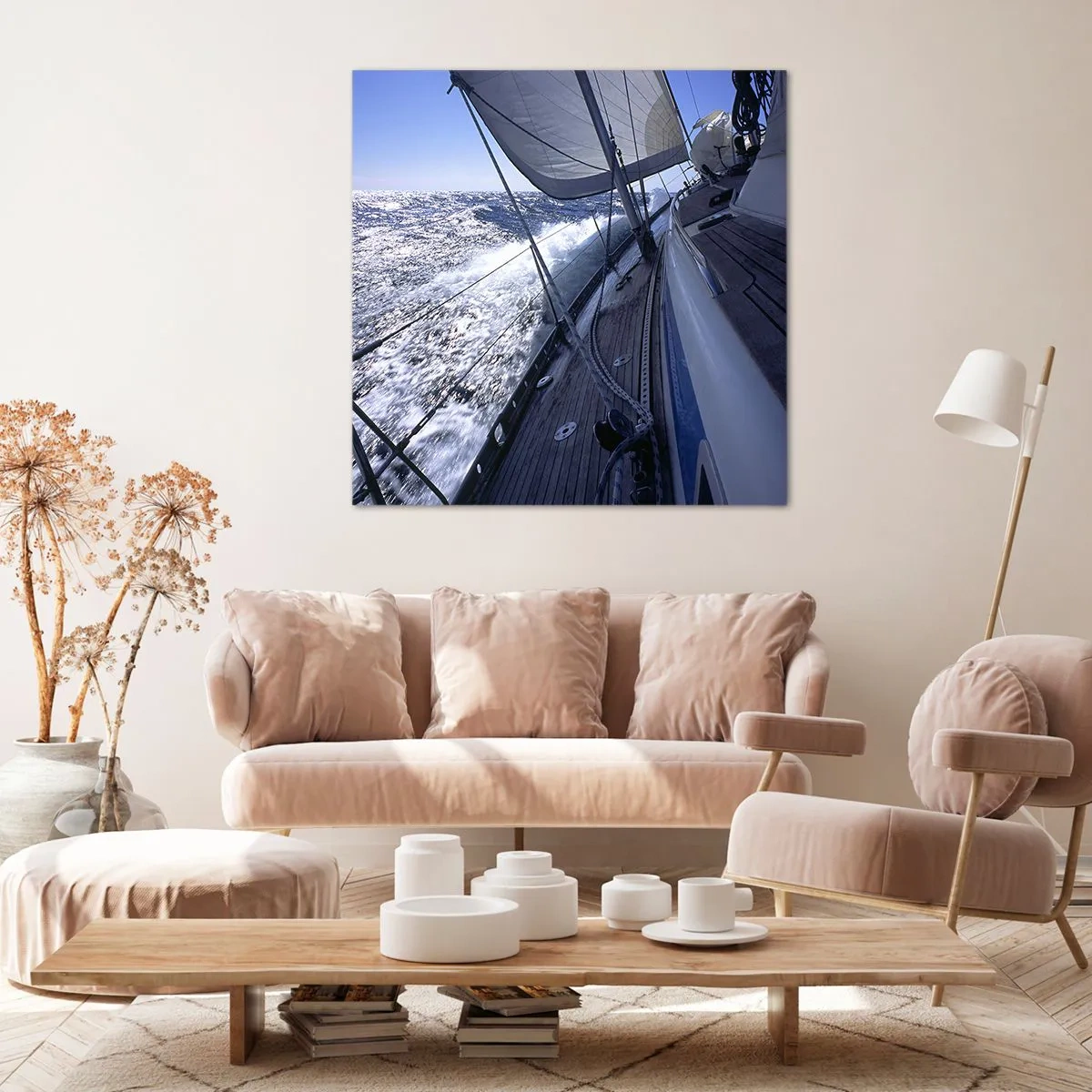 Quadro em tela - Eu sei o que é ser um pássaro - 50x50 cm