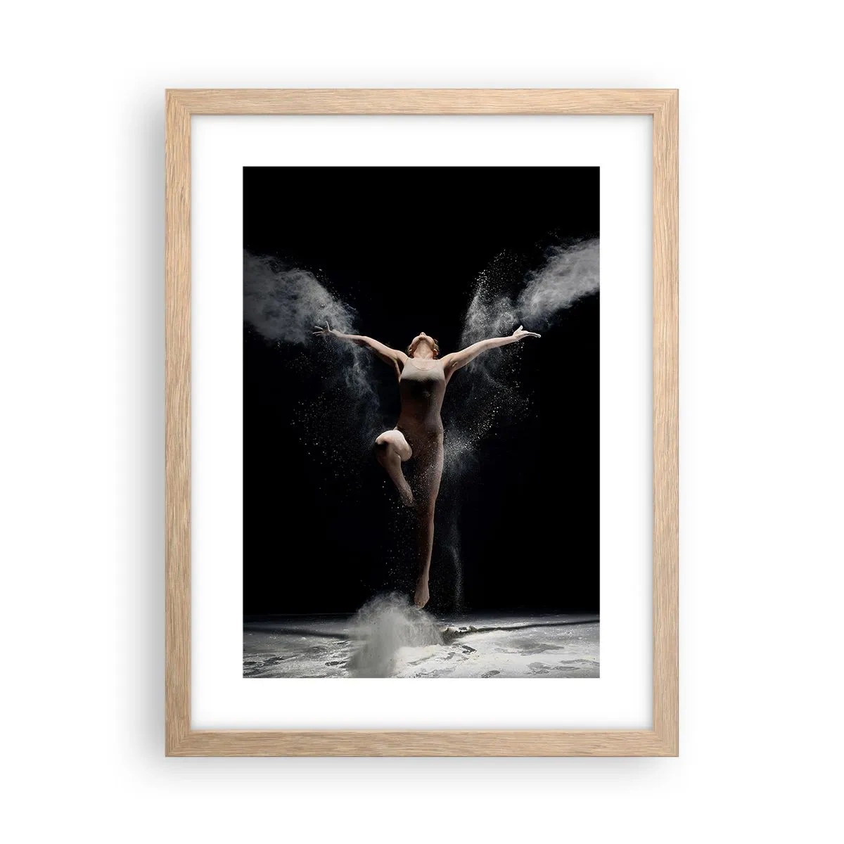 Pôster com moldura de carvalho claro - Os elfos existem - 30x40 cm