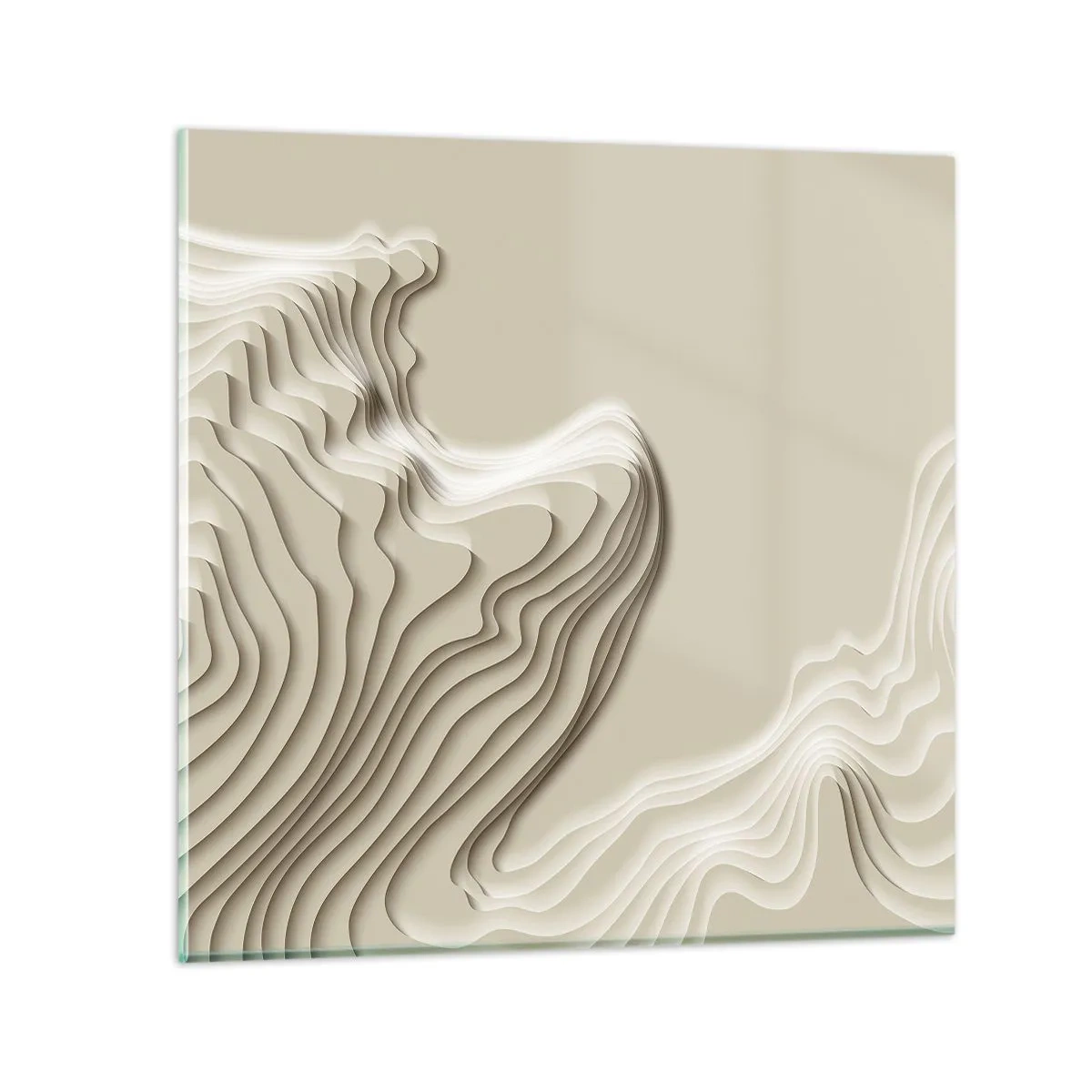Quadro em vidro - Topografia da arte - 70x70 cm