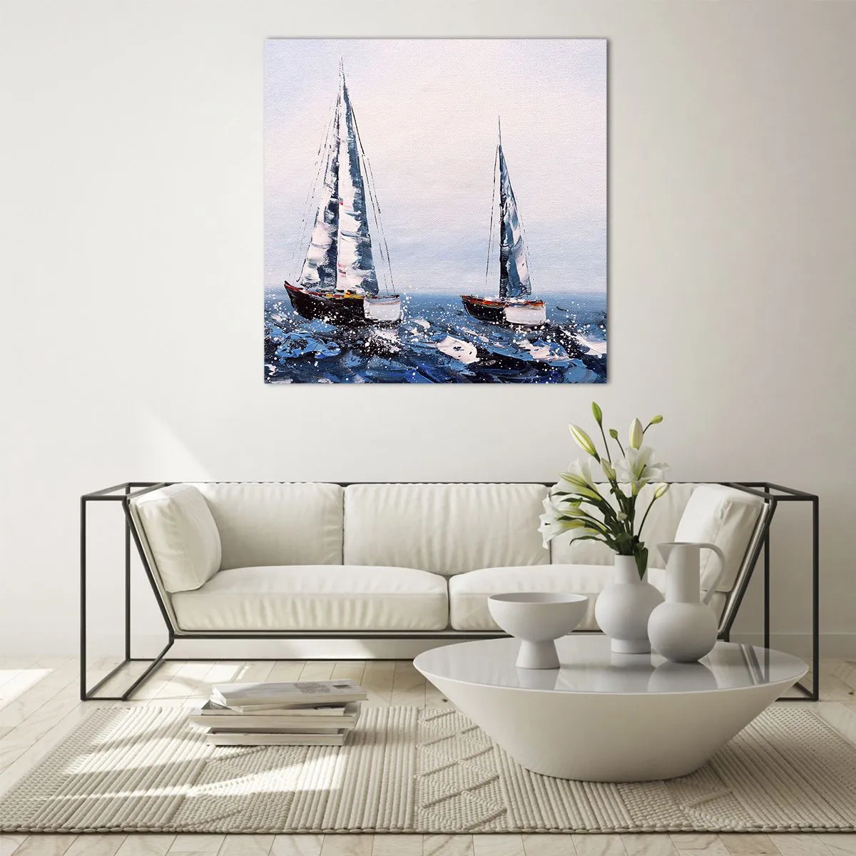 Quadro em vidro - Irmandade do vento - 50x50 cm