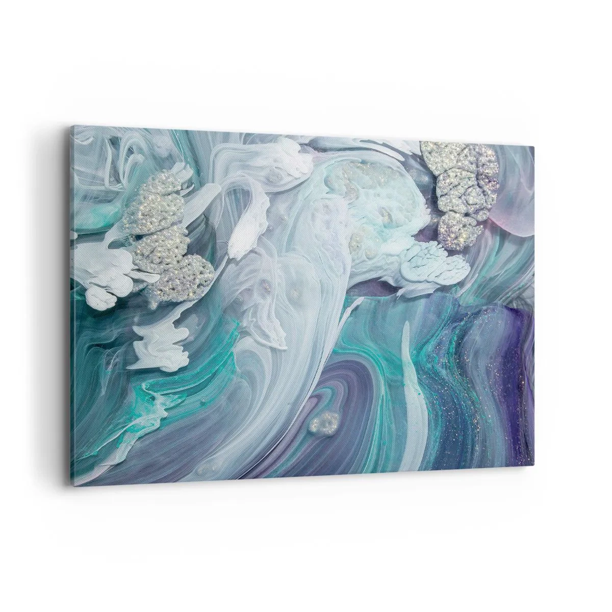 Quadro em tela - Correntes de azul - 100x70 cm