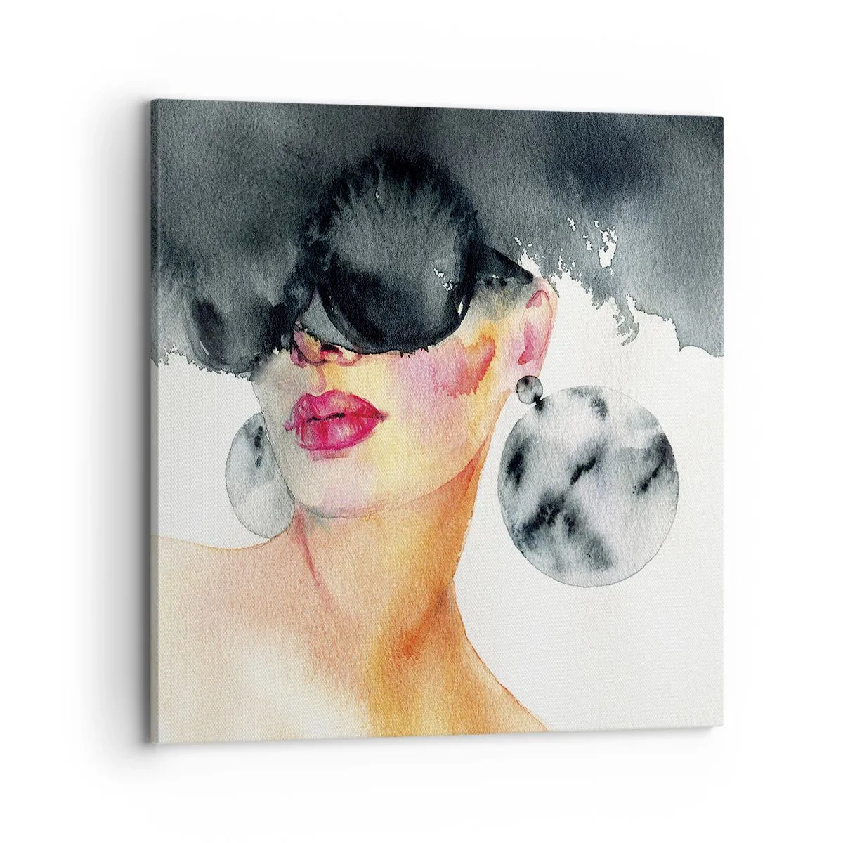 Quadro em tela - O segredo da elegância - 70x70 cm