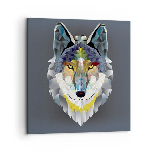 Quadro em tela - Quem não quer ser lobo, não lhe veste a pele - 70x70 cm