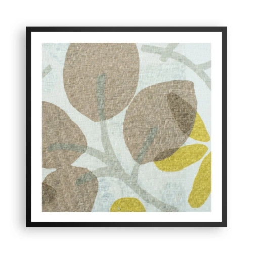 Pôster com moldura preta - Composição a pleno sol - 60x60 cm
