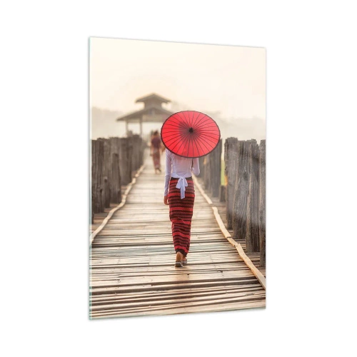 Quadro em vidro - Na ponte velha - 50x70 cm