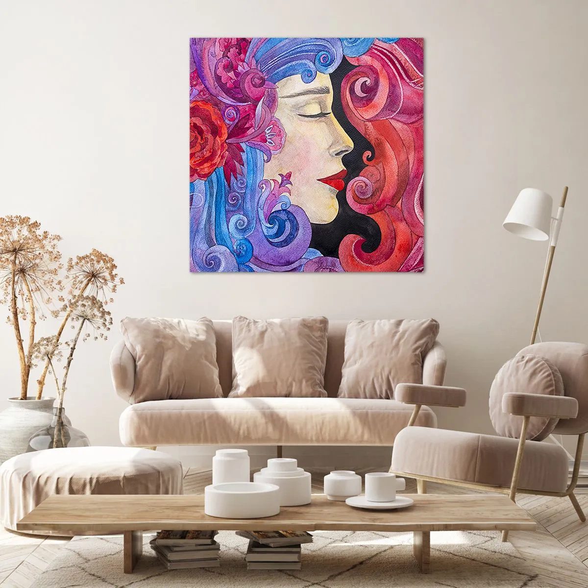Quadro em tela - Secessão ainda viva - 30x30 cm