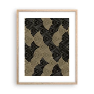 Pôster com moldura de carvalho claro - Unidade na multiplicidade - 40x50 cm