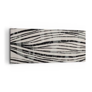 Quadro em tela - Piscina em linha - 100x40 cm