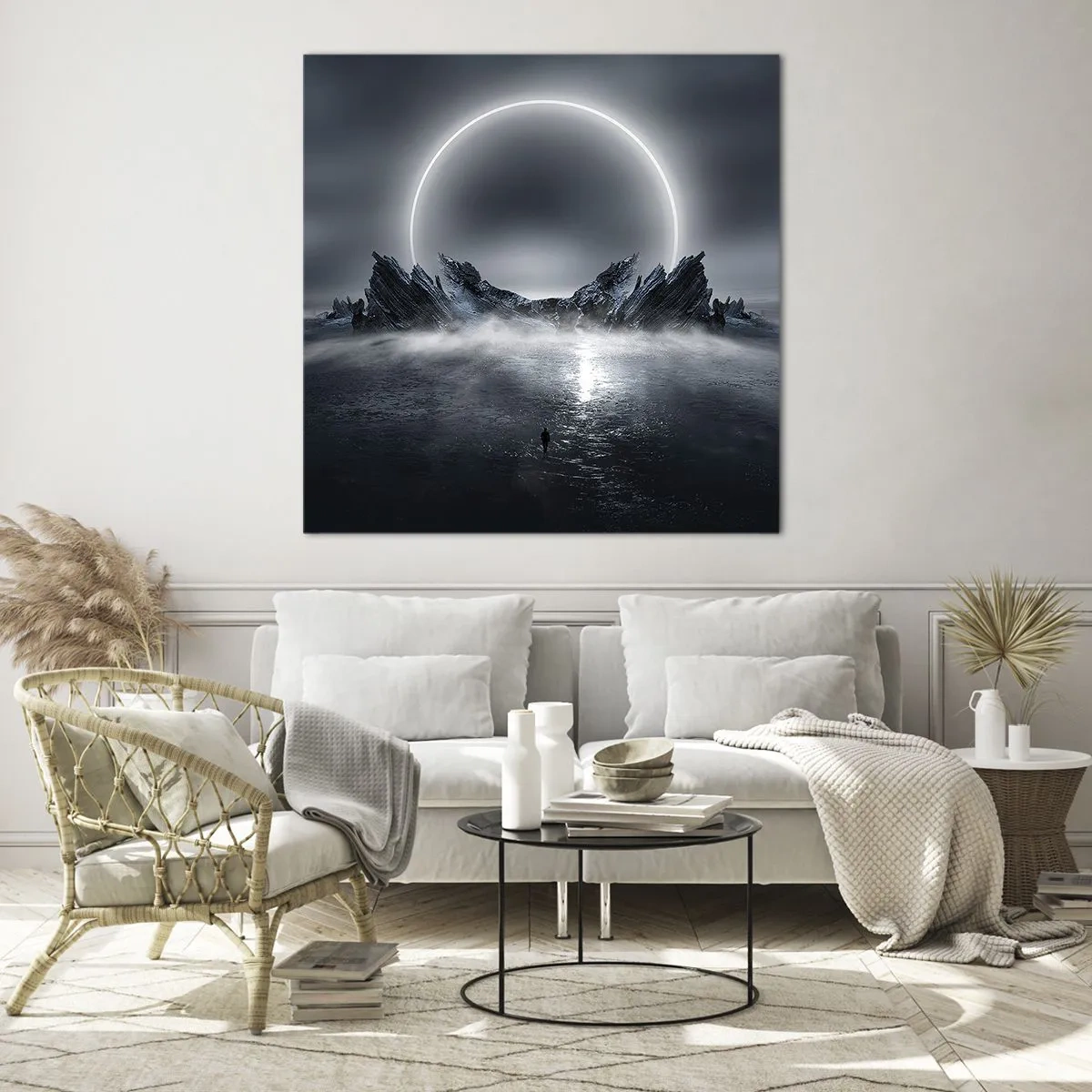 Quadro em vidro - O fim da história - 60x60 cm