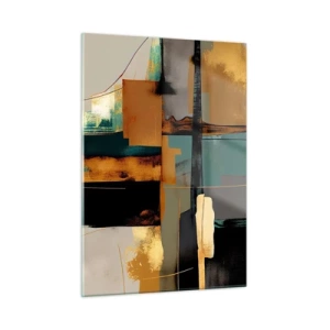 Quadro em vidro - Abstração – luz e sombra - 50x70 cm