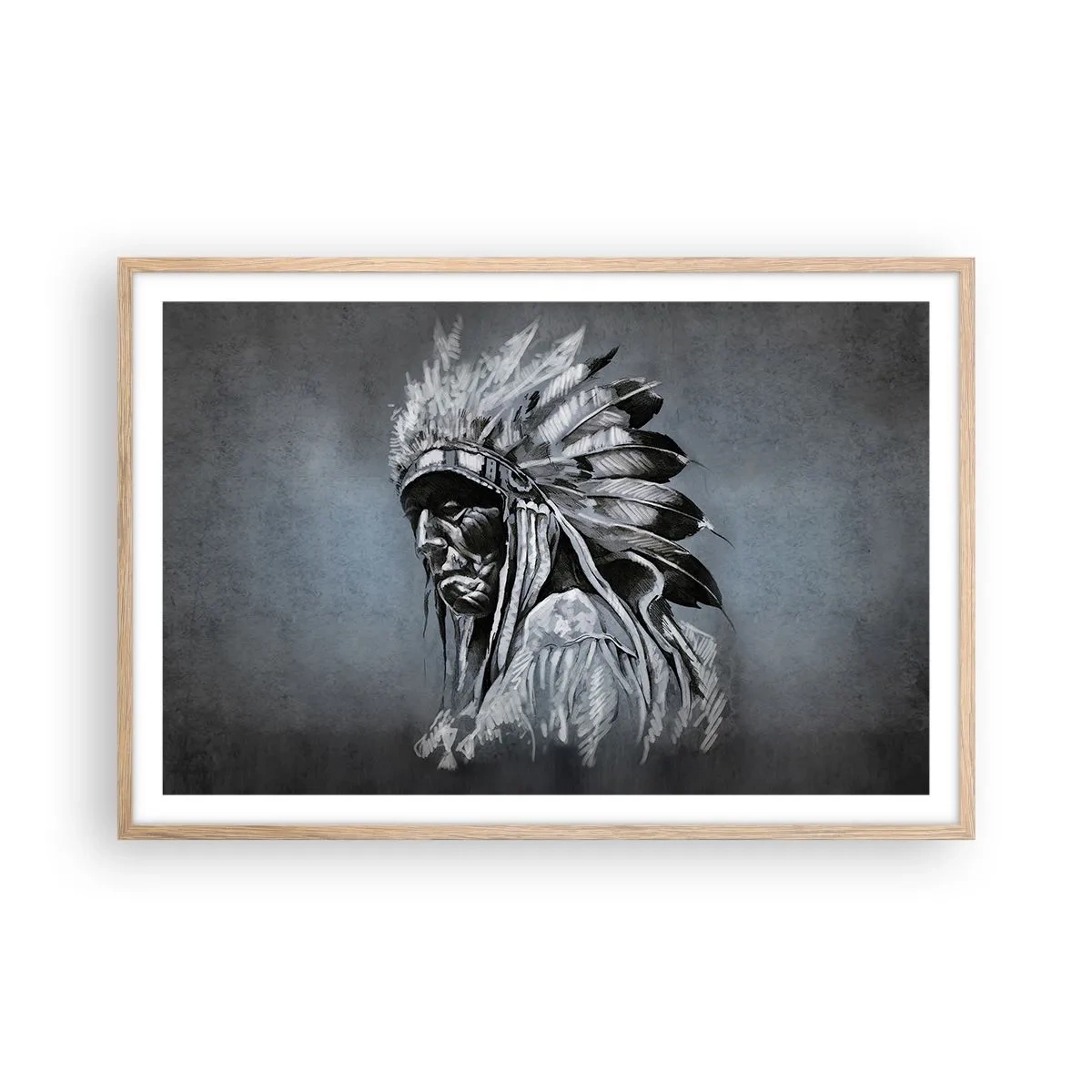 Pôster com moldura de carvalho claro - De volta às raízes - 91x61 cm