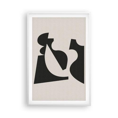 Pôster em moldura branca - Para automontagem - 61x91 cm