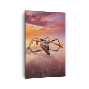 Quadro em tela - A calma de uma noite tropical - 80x120 cm