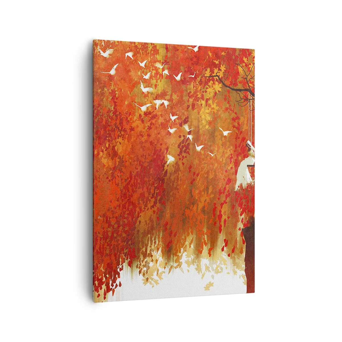 Quadro em tela - Será que vai voar com eles? - 70x100 cm